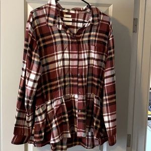 AE ahh-mazingly soft peplum button up